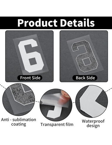 358 Piezas Letras y Números Termoadhesivos WAYASDCU