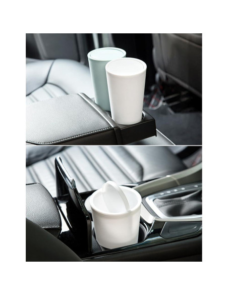 Basurero de Coche SSNNUU Mini 400ml Impermeable Beige