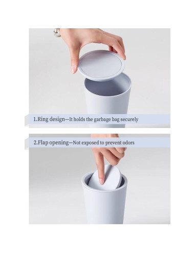 Basurero de Coche SSNNUU Mini 400ml Impermeable Beige