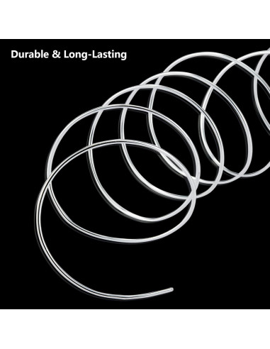 Alambre de Artesanía de Aluminio Zxmissu 4 Pcs 1-3mm 10m Plata