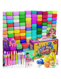 Arcilla Secada al Aire Wolwefa 150 Colores para Niños