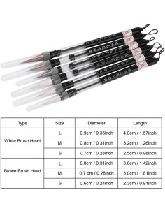 Juego de 6 Pinceles de Agua LiebeWH para Caligrafía 2