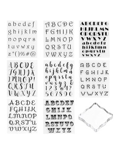 Juego de Sellos para Pasteles RJUN - Letras y Números 9 Piezas