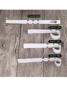 Etiquetas de Plantas Acrux7 1000 Pcs Blancas 20.32x2.03 cm 2