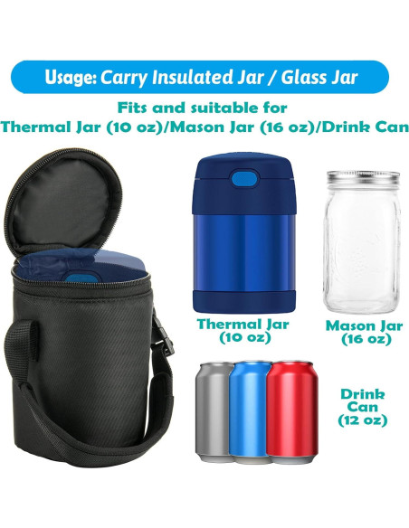 Bolsa de Almuerzo Mini Cosmos para Tarros de Comida 0.28L