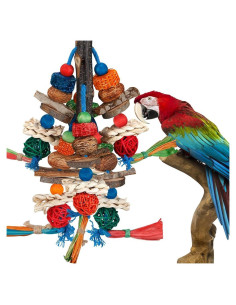 Juguete para Aves BBjinronjy - Diversión Natural para Loros