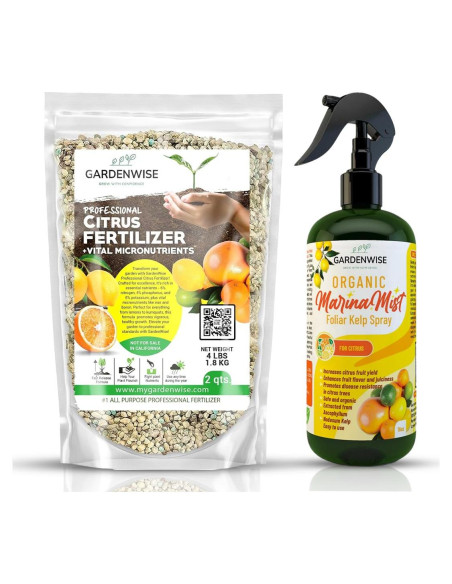 Fertilizante Orgánico para Cítricos GardenWise 473ml - NPK Balanceado