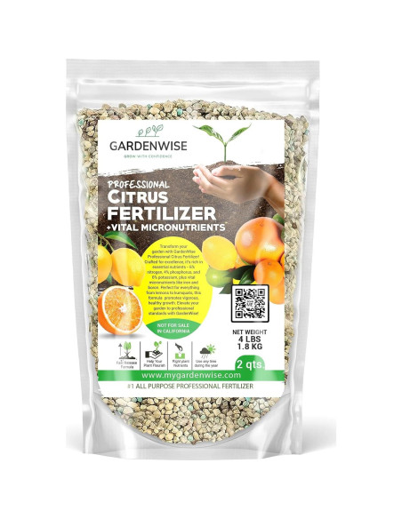 Fertilizante Orgánico para Cítricos GardenWise 473ml - NPK Balanceado