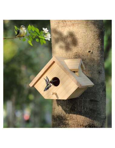 Casa para Aves de Madera YY-1 para Exterior 21x13x16 cm
