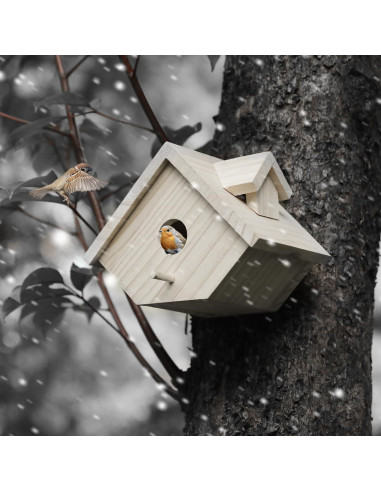 Casa para Aves de Madera YY-1 para Exterior 21x13x16 cm