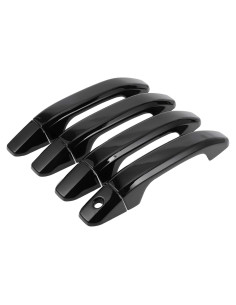 Cubierta de Manija de Puerta Exterior REPAIROCK 4 Pcs ABS Negro