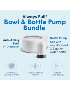 Tazón de Agua Automático Always Full 9" para Mascotas 2
