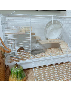 Plataforma de Madera para Mascotas CAREUPET con Escalera 2