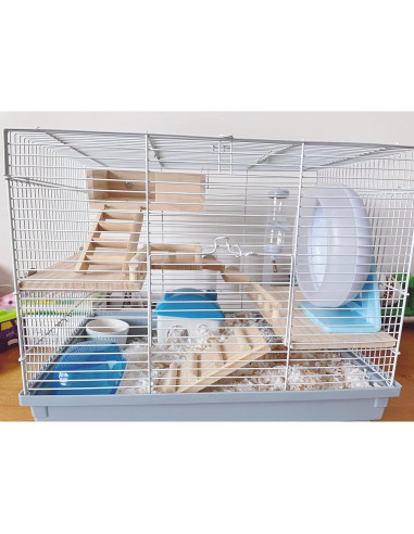 Plataforma de Madera para Mascotas CAREUPET con Escalera