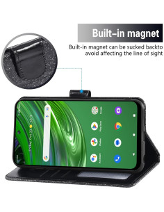 Funda Asuwish para Cricket Outlast U680AC con Protector y Soporte 2