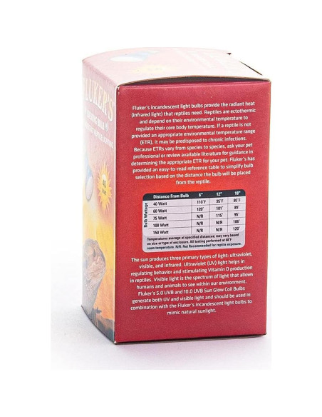 Bombilla Incandescente Repta-Sun Fluker 40W para Reptiles