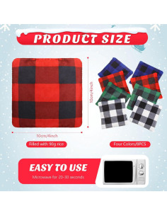 8 Calentadores de Manos Reutilizables SmoothNovelty Microondas 2