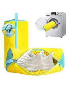 Bolsa de Lavado de Zapatos 2 Piezas LadnyDzieN Amarillo