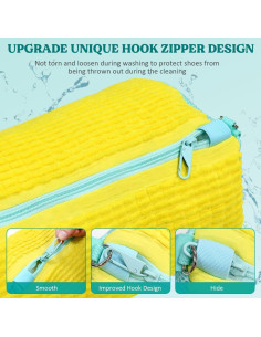 Bolsa de Lavado de Zapatos 2 Piezas LadnyDzieN Amarillo 2