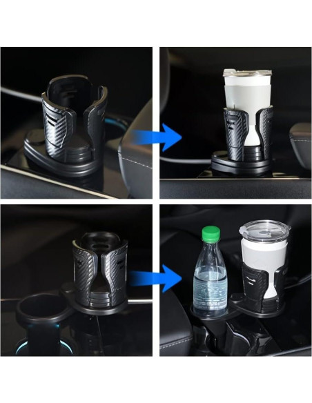 Soporte para Tazas de Coche Banseko BJ-2088 Ajustable Negro Soporte para Tazas de Coche Banseko BJ-2088 Ajustable Negro