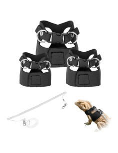 Conjunto de Arnés y Correa Ajustable para Reptiles xieketn