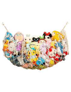 Hamaca de Peluches Amdermi 152 cm, Organizador Boho para Niños