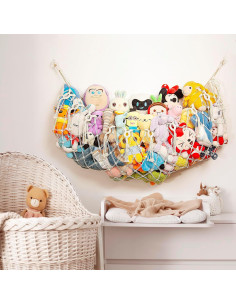 Hamaca de Peluches Amdermi 152 cm, Organizador Boho para Niños 2