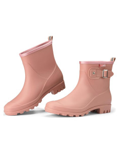 Botas de Lluvia Cortas HISEA para Mujeres, Impermeables y Antideslizantes