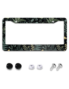Marco de Placa de Licencia Aluminio GODARM 30.9x16 cm Bosque de Helechos