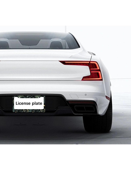 Marco de Placa de Licencia Aluminio GODARM 30.9x16 cm Bosque de Helechos