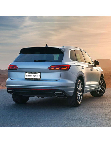 Marco de Placa de Licencia Aluminio GODARM 30.9x16 cm Bosque de Helechos