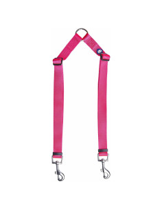 Acoplador de Correa Doble Blueberry Pet Rosa Francés Pequeño