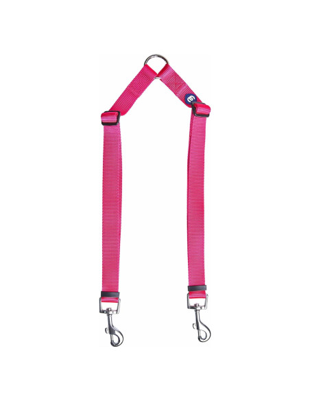 Acoplador de Correa Doble Blueberry Pet Rosa Francés Pequeño