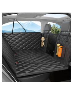 Funda de Asiento para Perros Eamefia Negra Ajuste Universal