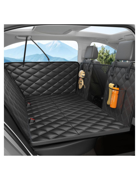 Funda de Asiento para Perros Eamefia Negra Ajuste Universal