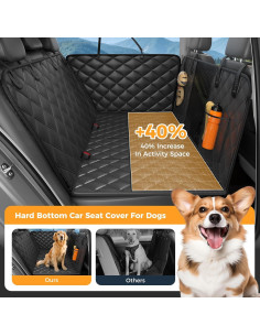 Funda de Asiento para Perros Eamefia Negra Ajuste Universal 2