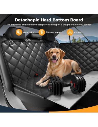 Funda de Asiento para Perros Eamefia Negra Ajuste Universal