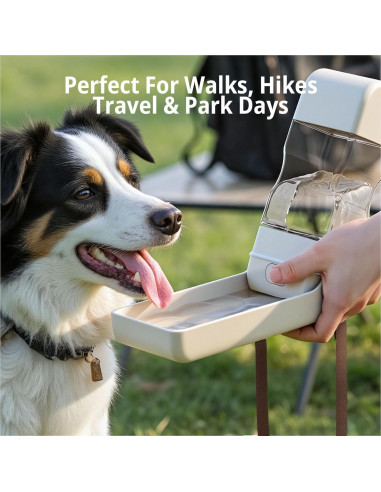 Botella de Agua para Perros Aurapaws 382ml Plegable a Prueba de Fugas