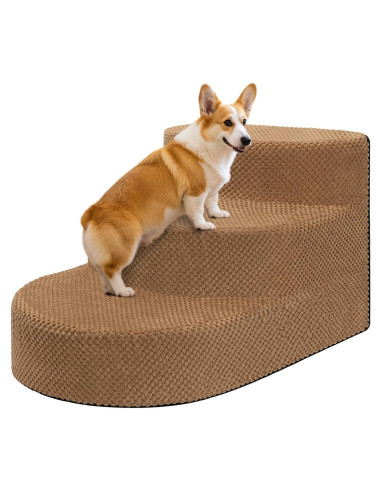 Escalera para Perros Pequeños NECKORY 3 Escalones Antideslizante