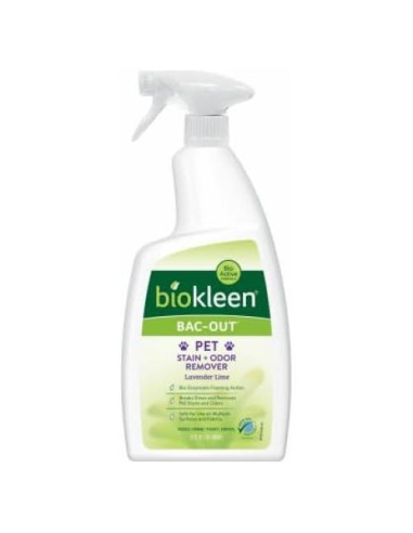 Biokleen Bac-Out Eliminador de Manchas de Mascotas 0.95L Ecológico