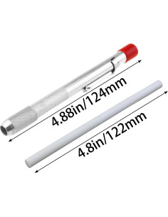 Lápiz de Piedra de Jabón MEETOOT con 3 Recargas - 24.99 cm 2