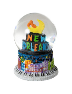 Globo de Nieve Mini Souvenir Artisan Owl 50mm Nueva Orleans