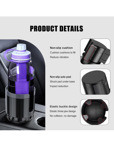 Soporte para Taza de Coche Slykew Universal 10.5 cm Antideslizante