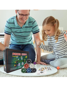 Set de Fichas de Póker LuiceABC 300 PCS con Tapete 2