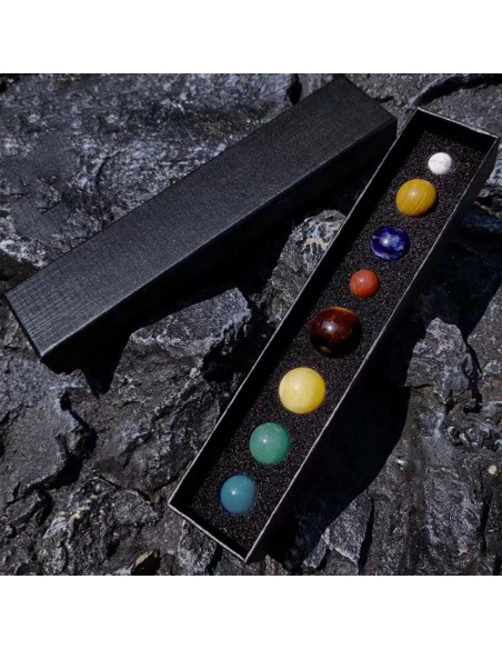 Decoraciones de Planetas del Sistema Solar - 8 Bolas de Cristal