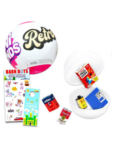 Conjunto Zuru Mini Brands Retro - Bola Misteriosa y Stickers