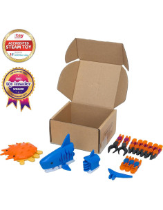 Combo Criaturas Klixx Oceánicas - Tiburón y Cangrejo, Juguetes Fidget 2