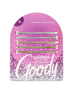 Juego de Horquillas Enameled Goody - 5 Unidades Plata y Oro