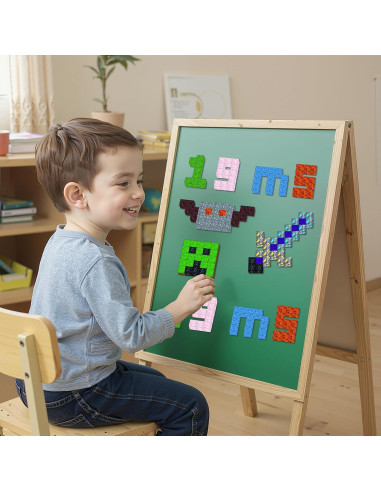 200 Bloques de Construcción Magnéticos Tebieniub 2.03 cm para Niños