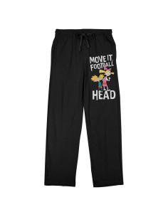 Pantalones de Pijama Hey Arnold Unisex Negros X-Grande